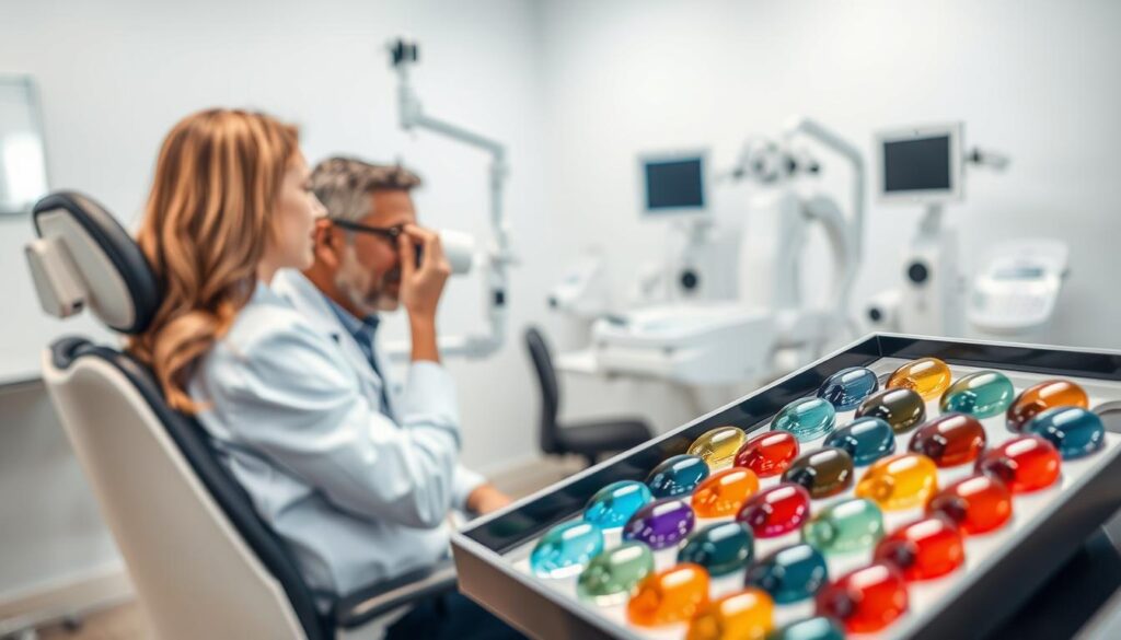 eye care specialist contact lens fitting
